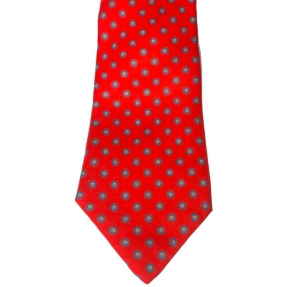 Strathmore VINTAGE Men's 59" Classic Red & Blue Floral Tie